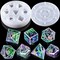 LET'S RESIN Upgraded Dice Resin Molds, Large DND Silicone Dice Molds for Resin with 7 Cavities, Polyhedral Stereoscopic Game Dice Epoxy Resin Molds for DIY Dices Making, Table Board Game